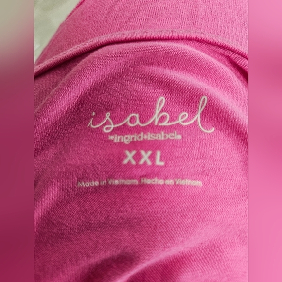 INGRID & ISABEL Short Sleeve Twist Front Maternity Top XXL - Picture 6 of 7